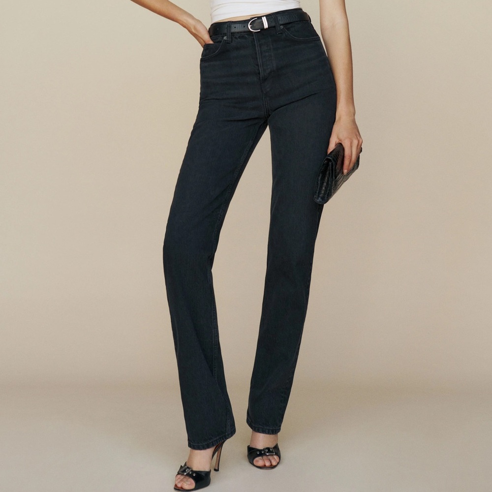 Reformation High Rise Black Jeans